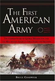 Cover of: First American Army  by Bruce Chadwick