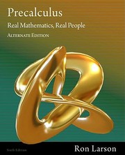 Cover of: Precalculus Real Mathematics Real People by 