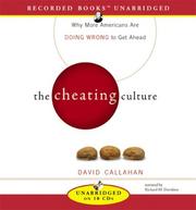 Cover of: The Cheating Culture by David Callahan