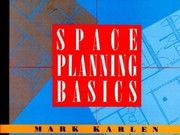 Space Planning Basics by Mark Karlen