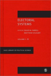 Cover of: Electoral Systems