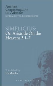 Cover of: On Aristotle On The Heavens 317