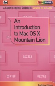 Cover of: An Introduction To Mac Mountain Lion