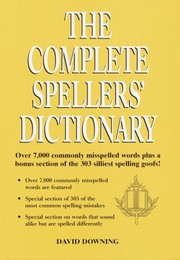 Cover of: The Complete Spellers Dictionary