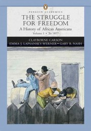 Cover of: The Struggle For Freedom A History Of African Americans