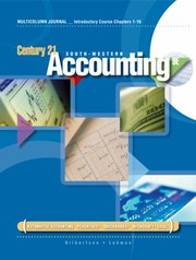 Cover of: Introductory Course Chapters 116 for GilbertsonLehmans Century 21 Accounting