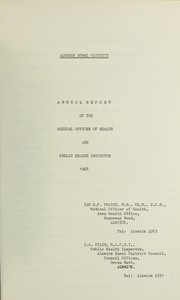 Cover of: [Report 1968]
