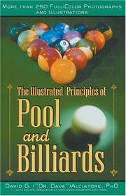 Cover of: The Illustrated Principles of Pool and Billiards: David G. Alciatore, PhD, PE