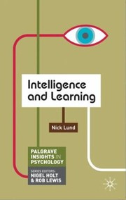 Cover of: Intelligence And Learning