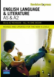 Cover of: As And A2 English Language And Literature
