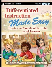 Cover of: Differentiated Instruction Made Easy Hundreds Of Multilevel Activities For All Learners Grades 28 by 