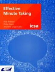 Cover of: Effective Minute Taking