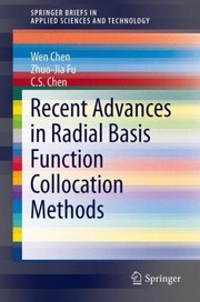 Cover of: Recent Advances In Radial Basis Function Collocation Methods