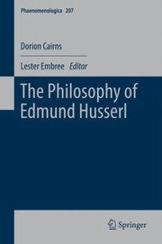 Cover of: The Philosophy Of Edmund Husserl