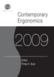 Cover of: Contemporary Ergonomics 2009 Proceedings Of The International Conference On Contemporary Ergonomics 2009
