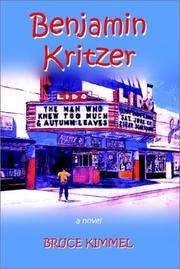 Cover of: Benjamin Kritzer: a novel
