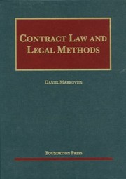 Cover of: Contract Law And Legal Methods