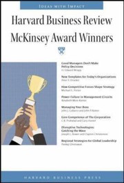Cover of: Harvard Business Review Mckinsey Award Winners by 