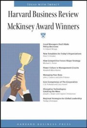 Harvard Business Review Mckinsey Award Winners by Harvard Business School Publishing