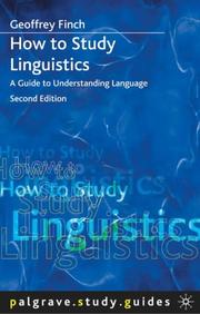 Cover of: How to study linguistics by Geoffrey Finch