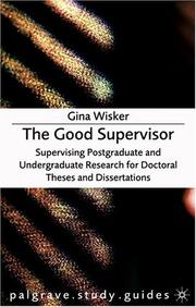 The Good Supervisor by Gina Wisker