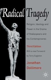 Cover of: Radical Tragedy by Jonathan Dollimore