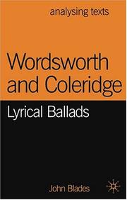 Cover of: Wordsworth and Coleridge by John Blades