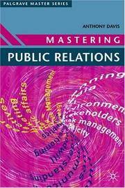 Cover of: Mastering Public Relations (Palgrave Master)