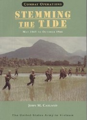 Cover of: Combat Operations Stemming The Tide May 1965 To October 1966