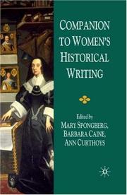 Cover of: Companion to women's historical writing