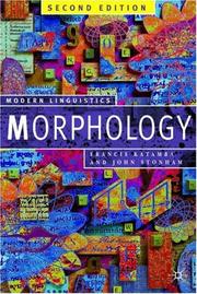 Cover of Morphology