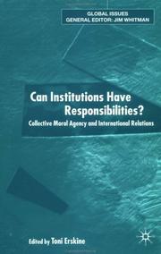Cover of: Can Institutions Have Responsibilities? by Toni Erskine