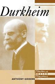 Cover of: Durkheim (Modern Masters)