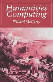 Cover of: Humanities computing by Willard McCarty