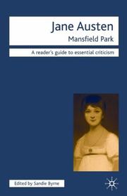 Cover of: Jane Austen: Mansfield Park (Readers' Guides to Essential Criticism)