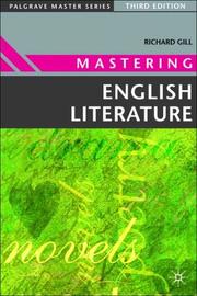 Mastering English literature by Gill, Richard, Richard Gill