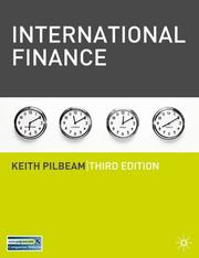 Cover of: International finance by Keith Pilbeam