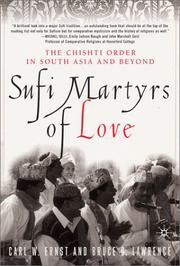 Cover of: Sufi Martyrs of Love by Carl W. Ernst, Bruce B. Lawrence