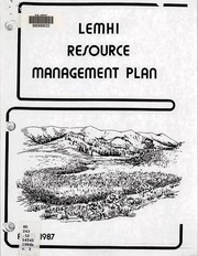 Cover of: Lemhi [proposed] resource management plan by United States. Bureau of Land Management. Salmon District Office