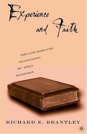 Cover of: Experience and faith by Richard E. Brantley
