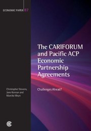 Cover of: The Cariforum And Pacific Acp Economic Partnership Agreements Challenges Ahead