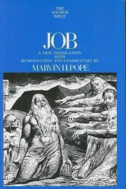 Cover of: Job A New Translation With Introduction And Commentary