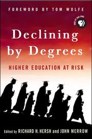 Cover of: Declining by Degrees: Higher Education at Risk