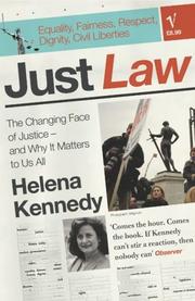 Cover of: Just Law | Helena Kennedy