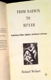 Cover of: From Darwin to Hitler by Richard Weikart