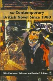 Cover of: The Contemporary British Novel Since 1980