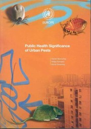 Cover of: Public Health Significance Of Urban Pests by 