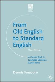 Cover of: From Old English to Standard English