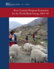 Cover of: Peru Country Program Evaluation For The World Bank Group 200309