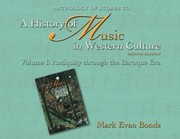 Cover of: Anthology Of Scores To A History Of Music In Western Culture